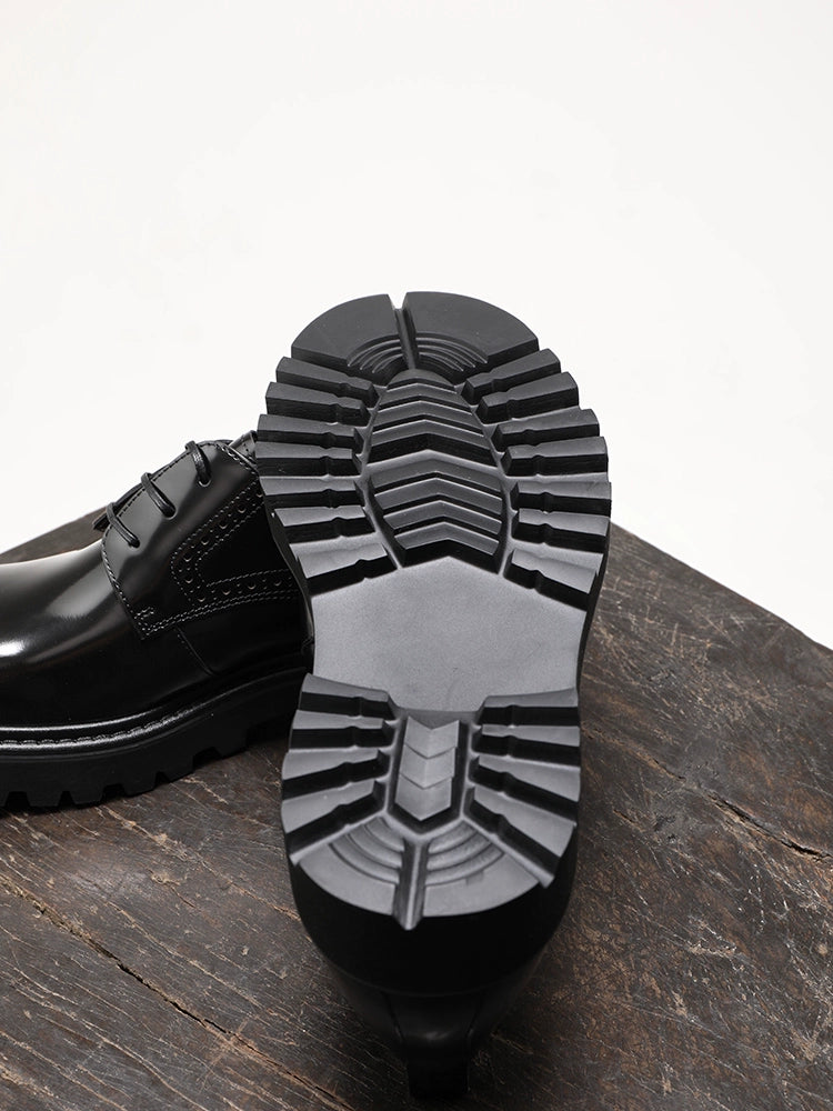 Importé - Chaussure Derby Décontracté En Cuir Style Britanniques