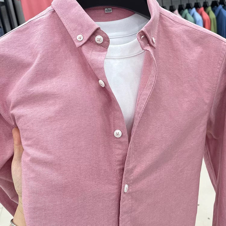 Importé - Chemise Homme Manches Longues Pur Coton