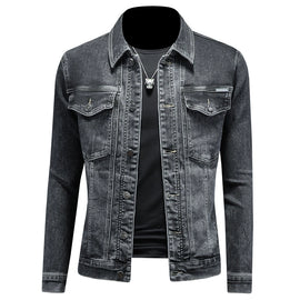 Importé - Jacket Pur Coton Jean Homme Manche Longue