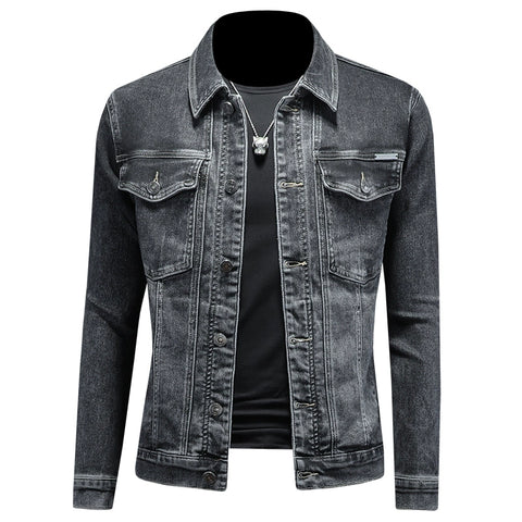 Importé - Jacket Pur Coton Jean Homme Manche Longue