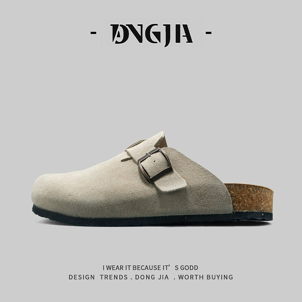 Importé - Sandale Homme Birkenstock Décontracté Pantoufles En Cuir