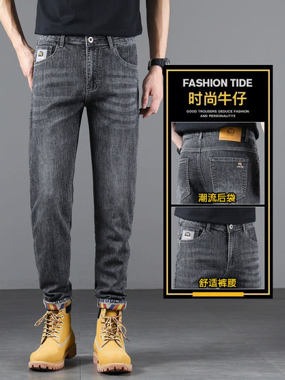 Importé - Pantalon Jean Slim Homme Décontracté