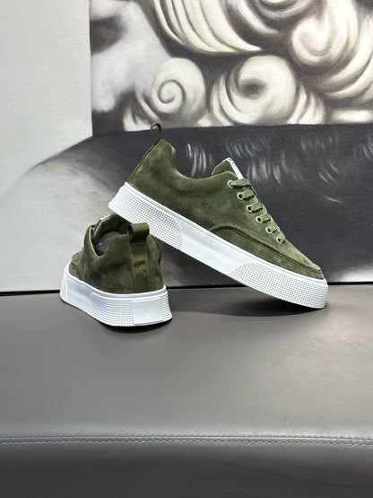 Importé - Chaussure Homme Cuir Nubuck Baskets Sport