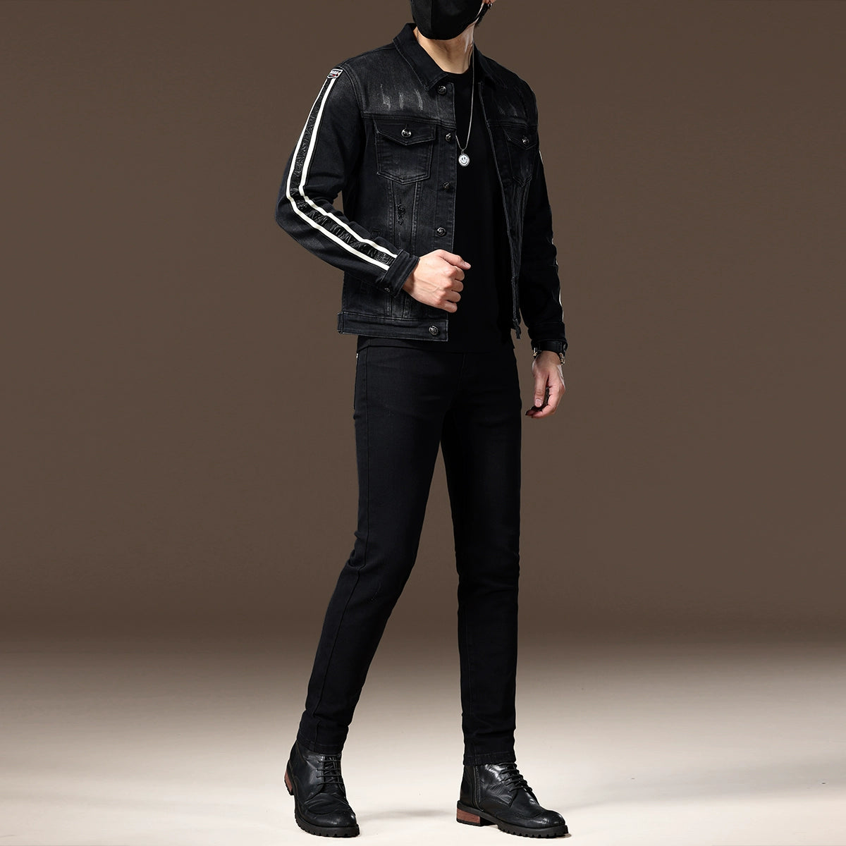 Importé - Ensemble Jacket Homme En Jean Slim Fit