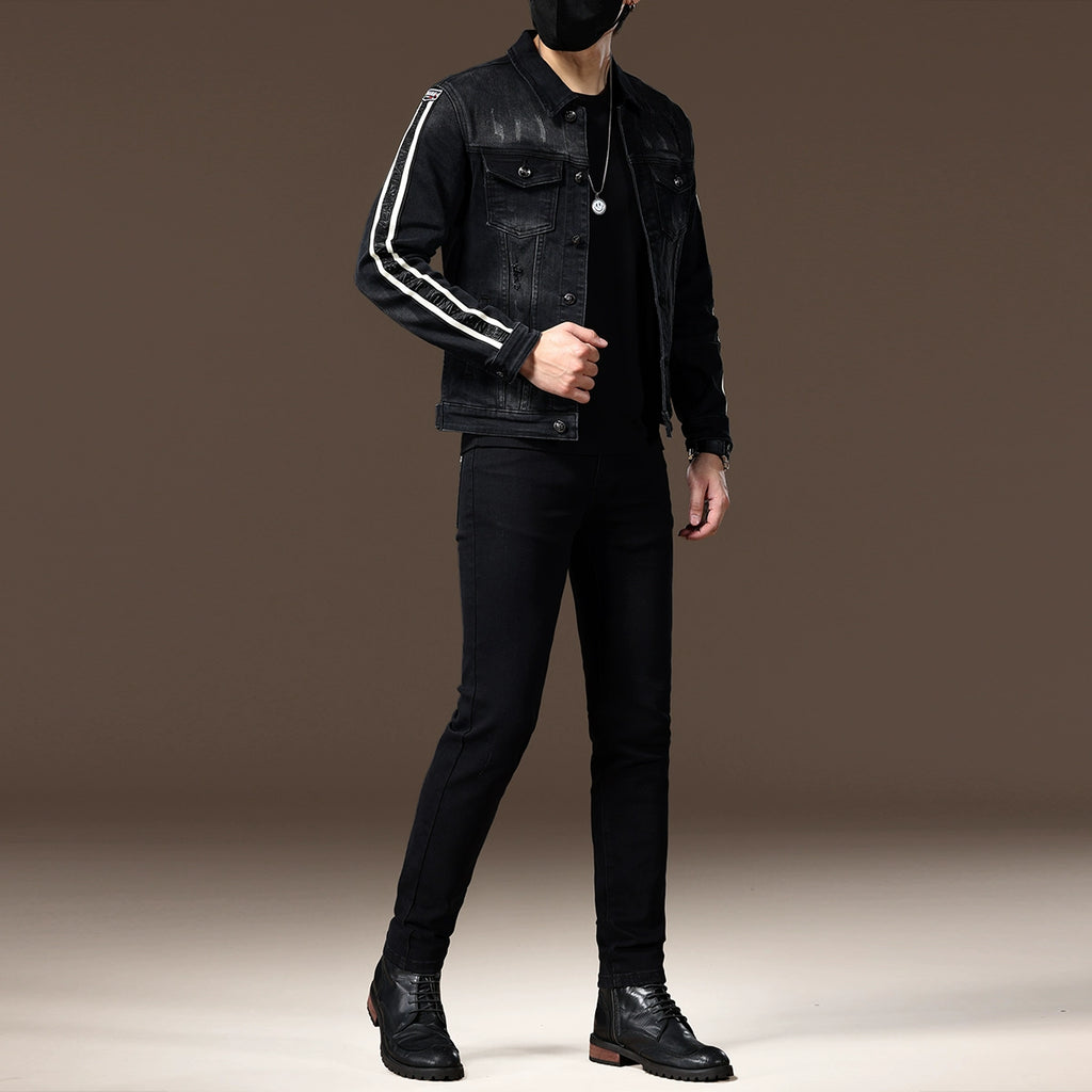 Importé - Ensemble Jacket Homme En Jean Slim Fit