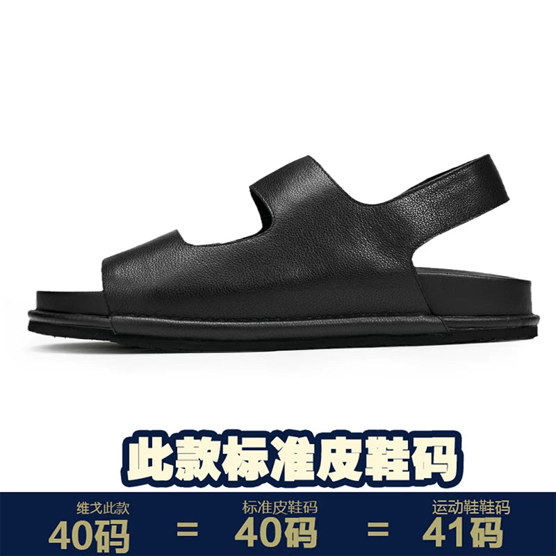 Importé - Chaussure Sandales En Cuir Décontractées