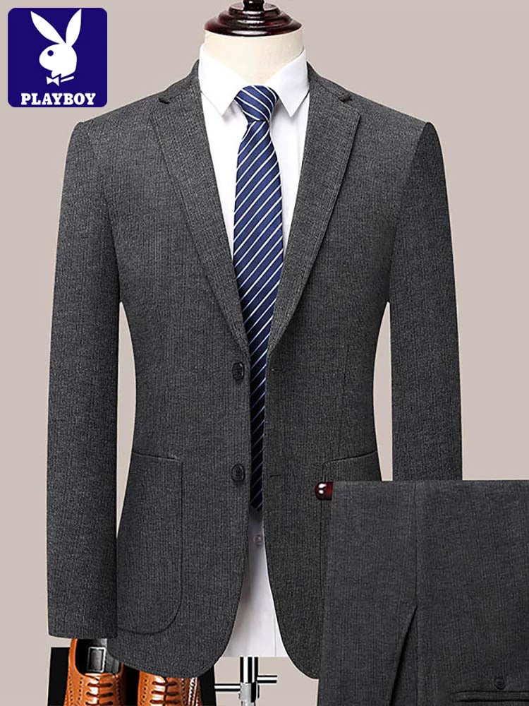 Importé - Ensemble Costume Homme Playboy Décontracté 2 Pièces