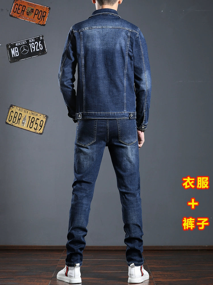 Importé - Ensemble Homme Jean Jacket + Pantalon