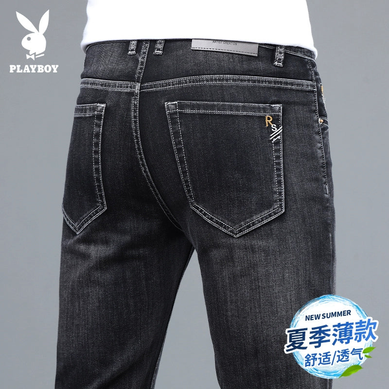 Importé - Playboy Pantalon Slim Fit Homme Jean Stretch