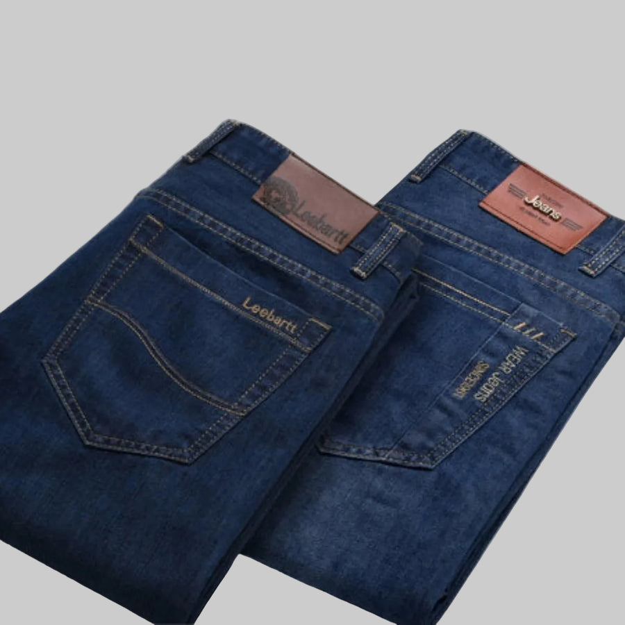Importé - Lot 2 x Pantalons Homme Jean Coton Denim