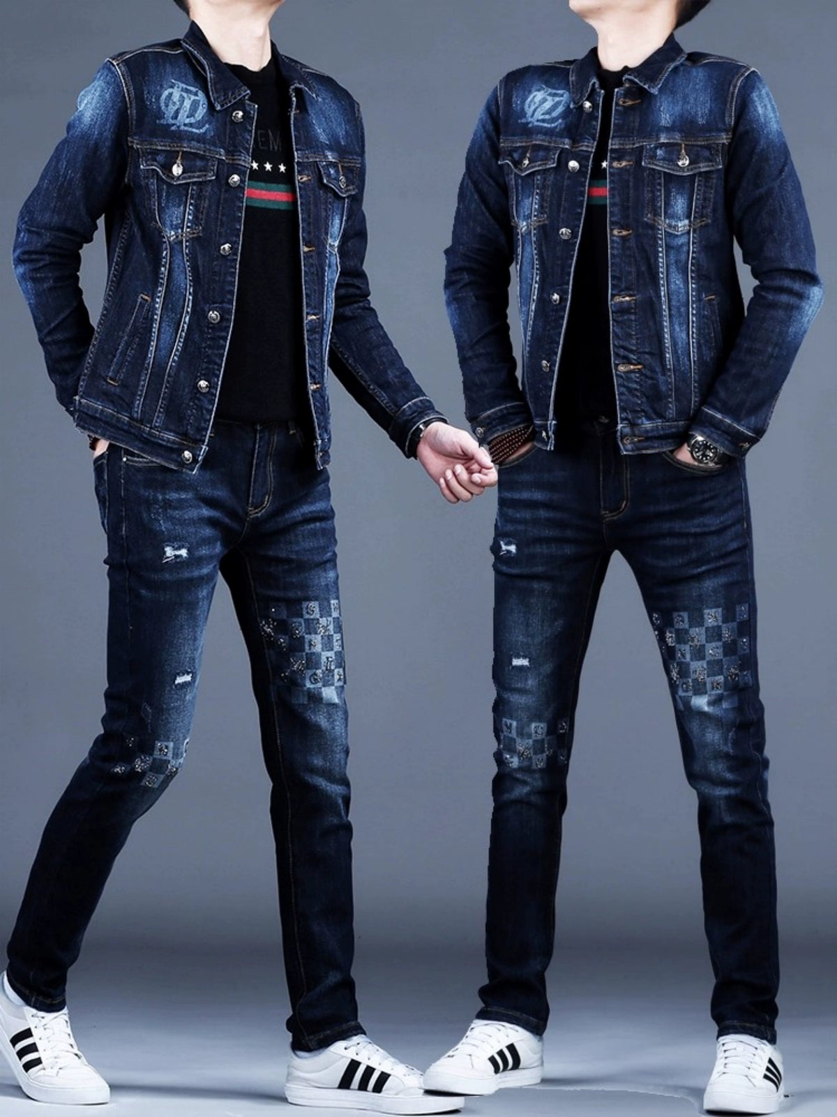 Importé - Ensemble Jacket Homme Slim Fit En Stretch