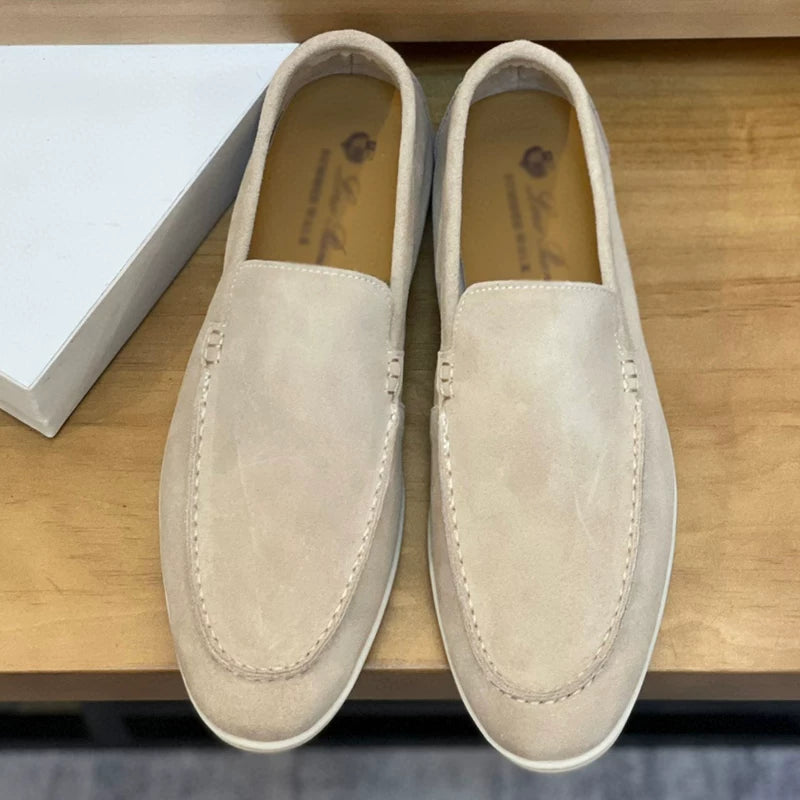 Importé - Chaussure Homme Moccasin Cuir Daim