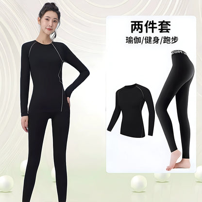 Importé - Ensemble Fitness Sport Femme Leggings Haut Moulant