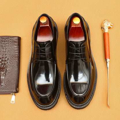 Importé - Chaussure Cuir Verni Homme Derby Décontractée
