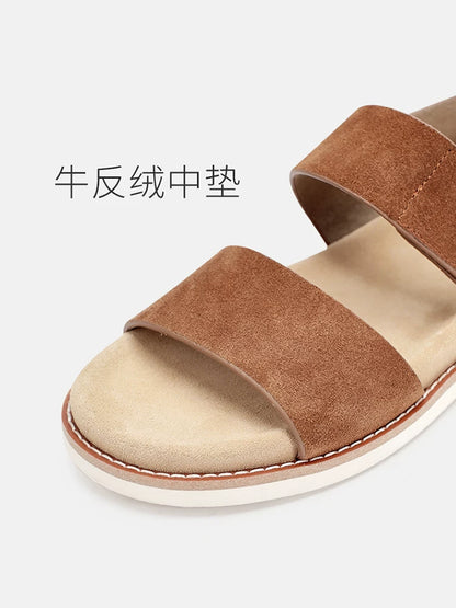 Importé - Chaussure Hommes Sandales Romaines Cuir Daim