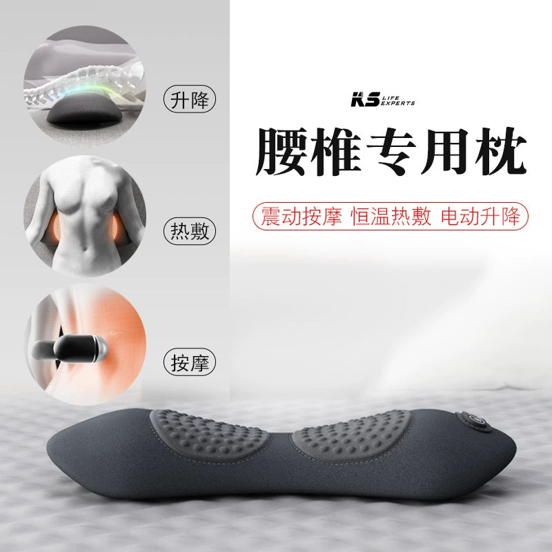 Importé - Oreiller De Soutien Lombaire chauffant Avec Massage