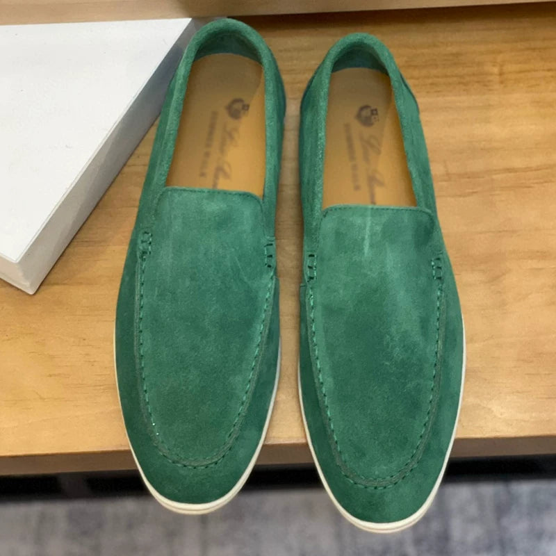 Importé - Chaussure Homme Moccasin Cuir Daim