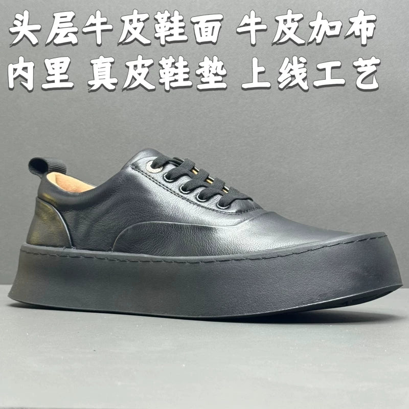 Importé - Chaussure Homme Sport Baskets à Lacets En Cuir