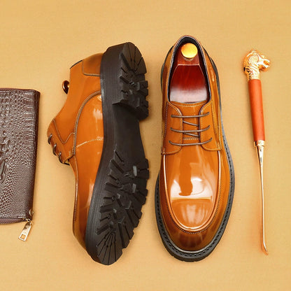 Importé - Chaussure Cuir Verni Homme Derby Décontractée