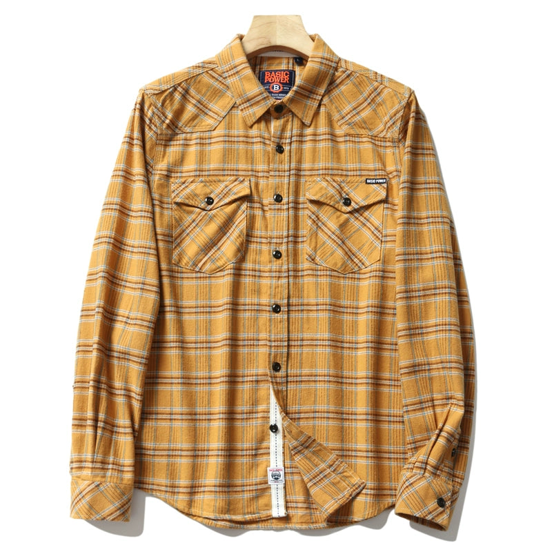 Importé - Chemise Carreaux Homme A Manches Longues  100% Coton