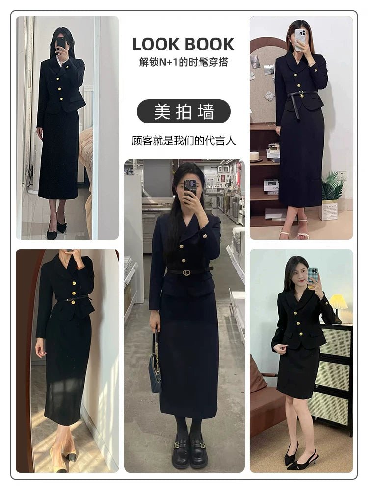 Importé - Ensemble Tailleur Femme 2-3 Pièces Slim Fit Premium