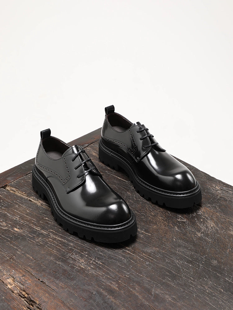 Importé - Chaussure Derby Décontracté En Cuir Style Britanniques