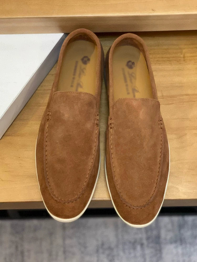 Importé - Chaussure Homme Moccasin Cuir Daim