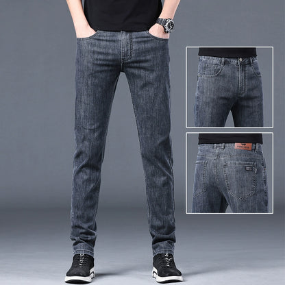 Importé - Playboy Pantalon Homme Jean Slim Décontracté En Stretch