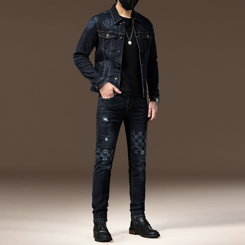 Importé - Ensemble Jacket Homme Slim Tendance