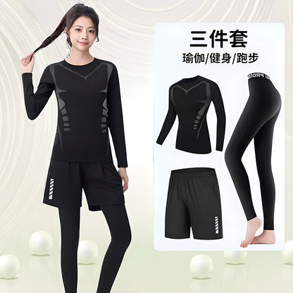 Importé - Ensemble Fitness Sport Femme Leggings Haut Moulant