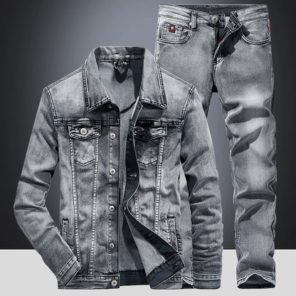Importé - Ensemble Homme Jean Jacket + Pantalon