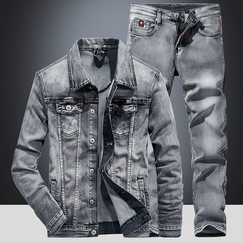 Importé - Ensemble Homme Jean Jacket + Pantalon