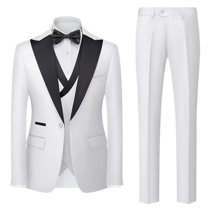 Importé - Ensemble Smoking Costume Homme Style Britannique 3 Pièces