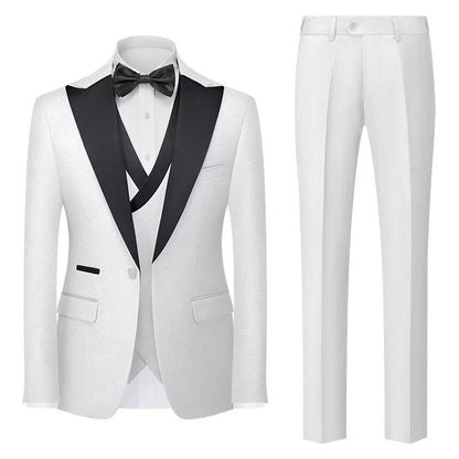 Importé - Ensemble Smoking Costume Homme Style Britannique 3 Pièces