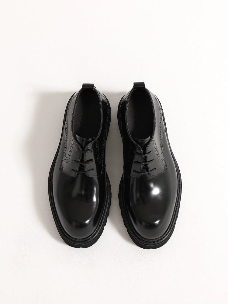 Importé - Chaussure Derby Décontracté En Cuir Style Britanniques