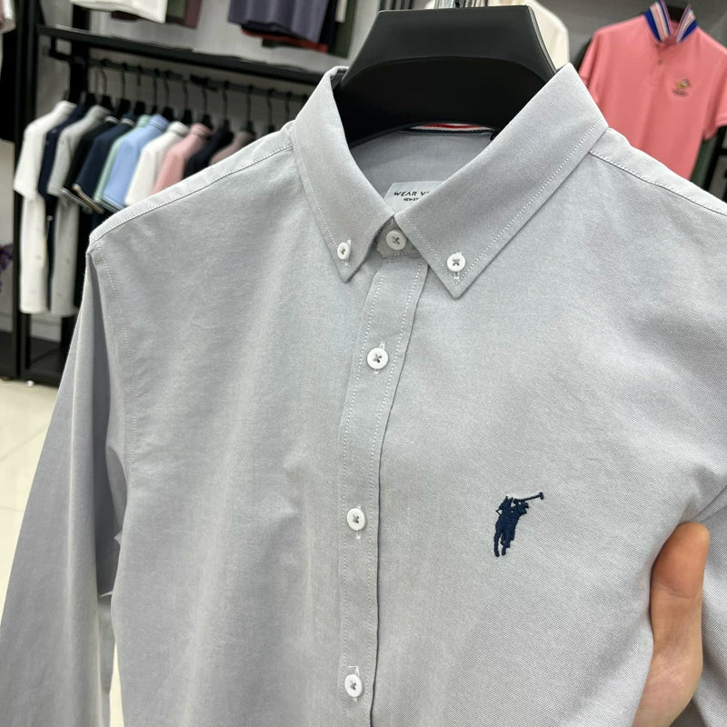 Importé - Chemise Homme Manches Longues Pur Coton