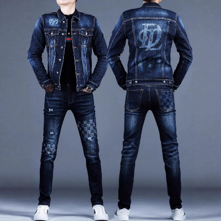 Importé - Ensemble Jacket Homme Slim Fit En Stretch