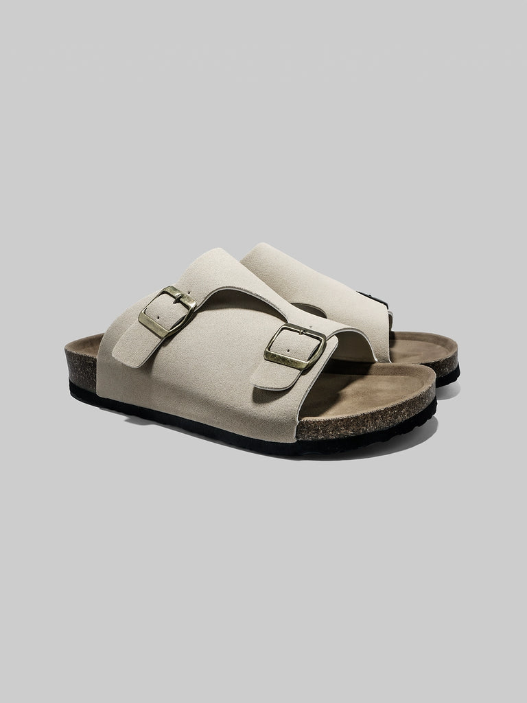 Importé - Sandale Homme Décontracté Pantoufles En Cuir