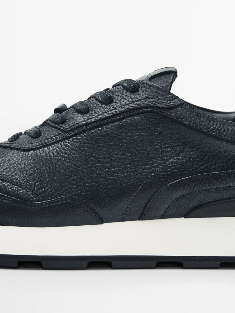 Importé - Chaussure Homme 100% Cuir Basket Sport Décontractées