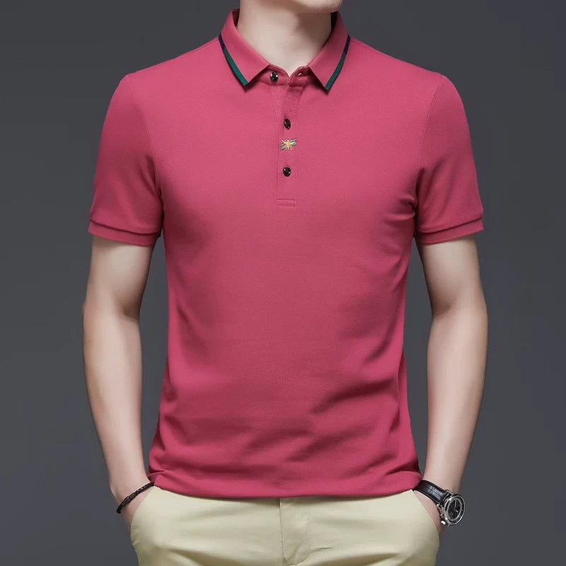 Importé - Polo Brodé Homme Manche Courts
