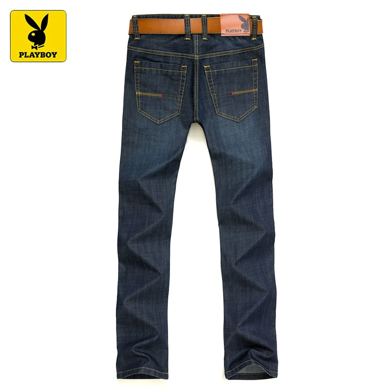 Importé - Playboy Pantalon Jean Stretch Homme Décontracté