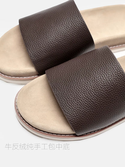 Importé - Chaussure Homme Sandale Cuir Anti-Dérapant