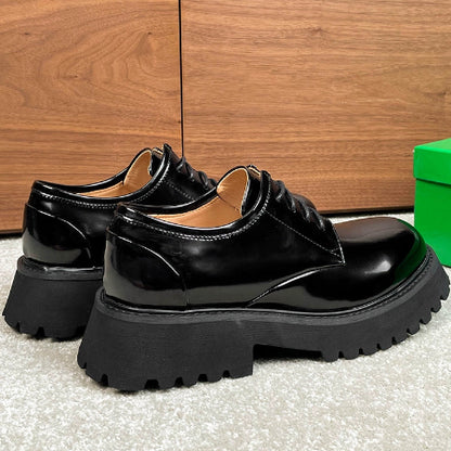 Importé - Chaussure Homme Derby Britanniques En Cuir A Semelles 8Cm