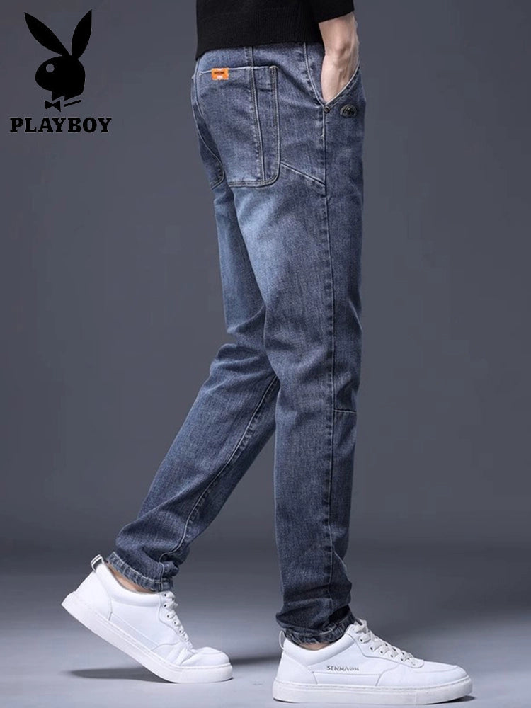 Importé - Playboy Pantalon Homme Jean Stretch Slim Fit