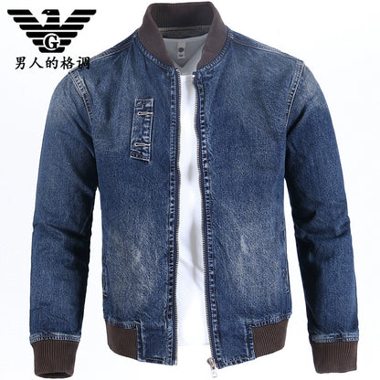 Importé - Jacket Cardigan Jean Homme A Manches Longues