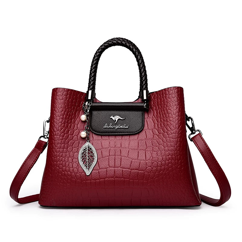 Importé - Sac À Mains Femme En Cuir PU A Motif Croco