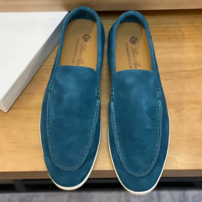Importé - Chaussure Homme Moccasin Cuir Daim