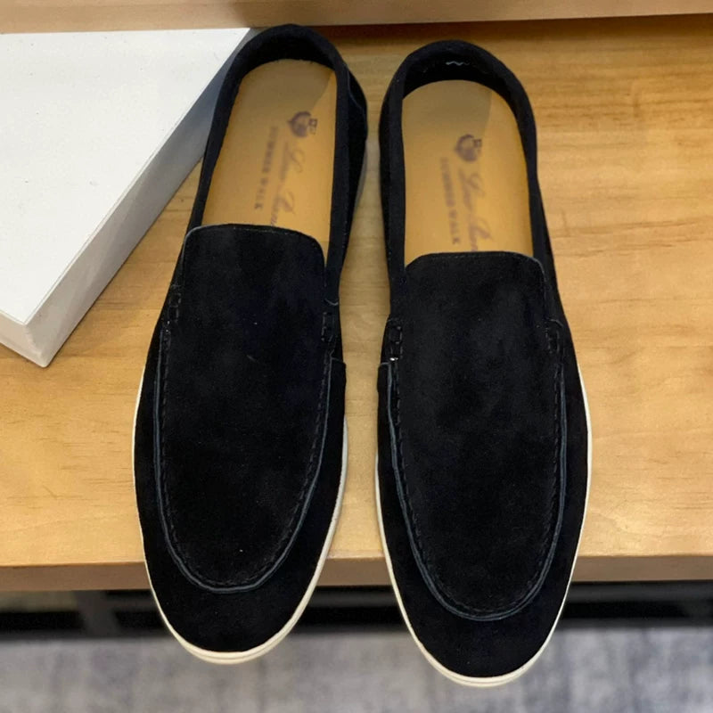 Importé - Chaussure Homme Moccasin Cuir Daim