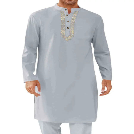 Importé - Haut Tunique Homme Shalwar Kameez Manches Longues