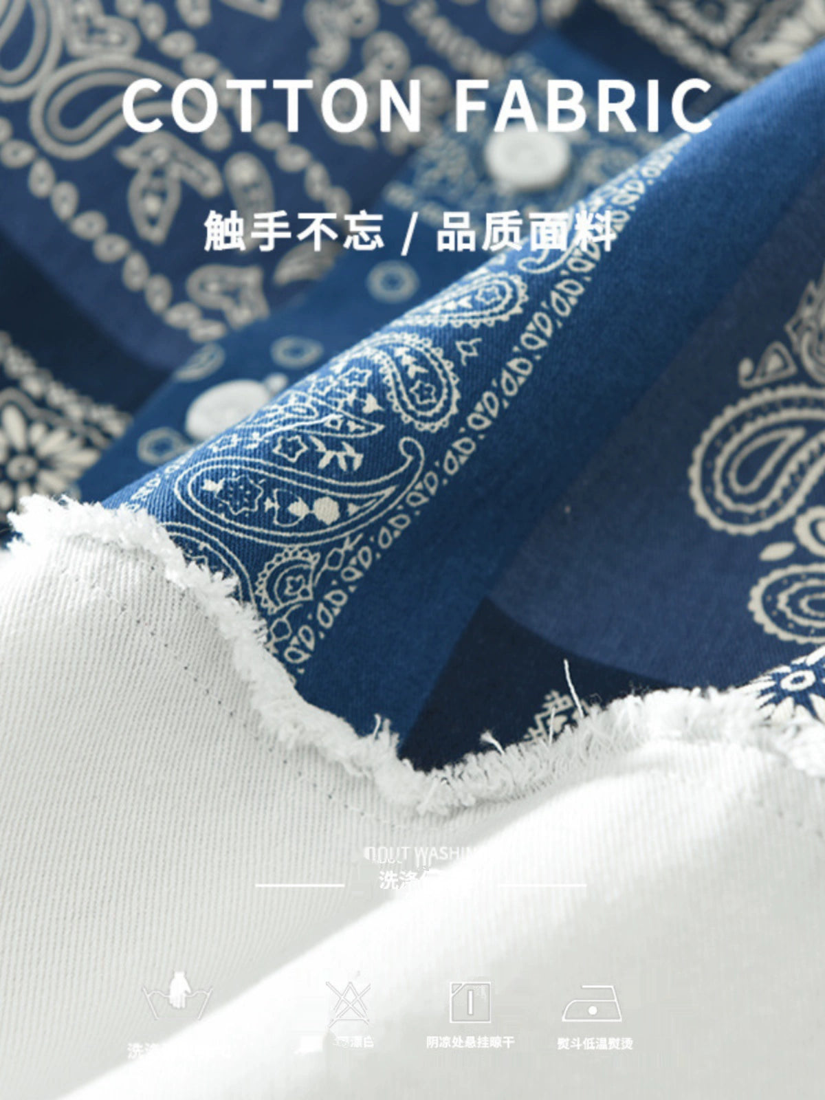 Importé - Chemise 100% Coton Homme Manches Longues Tendance